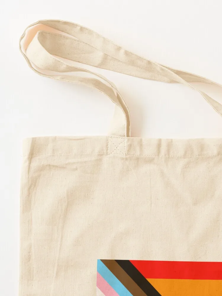 LGBTQ + Progress Pride Flag حمل حقيبة حمل الحقائب القماشية حقيبة امرأة للمتسوقين أكياس التسوق القابلة لإعادة الاستخدام حجم كبير