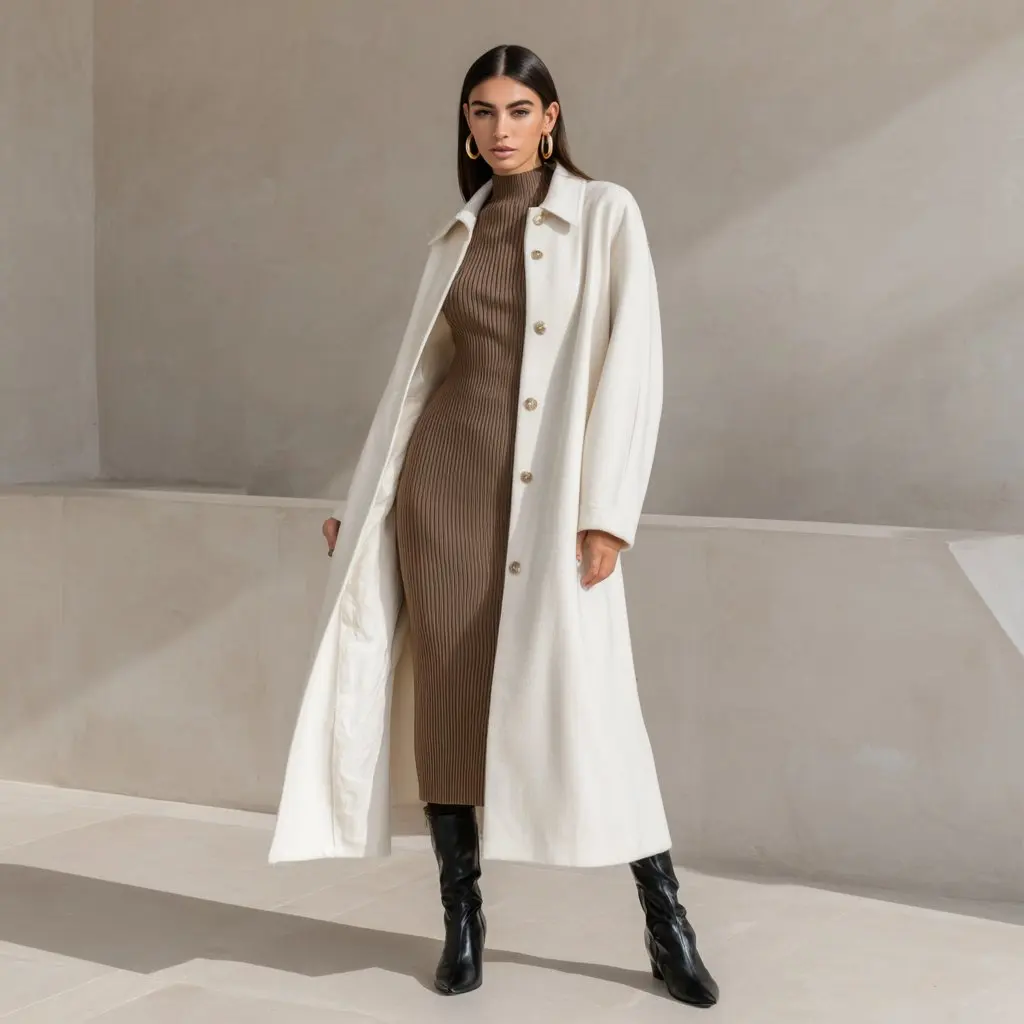 

Casual Style Women's Coat Spring Autumn Fashion Decor-Free Outerwear Comfortable Fit Top For Casual Occasions