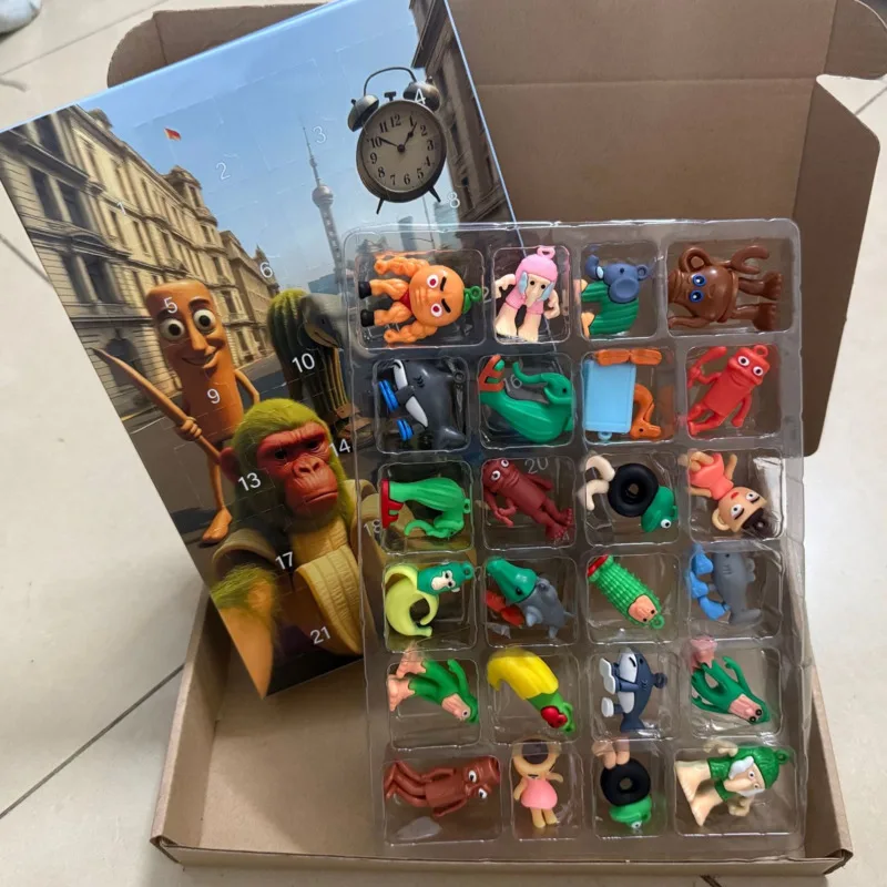 

24PCS Italian Brainrot Tung Sahur Figure Blind Box Tralalero Figures Acrylic Keychain Pendant Funny Model Game Collectibles Gift
