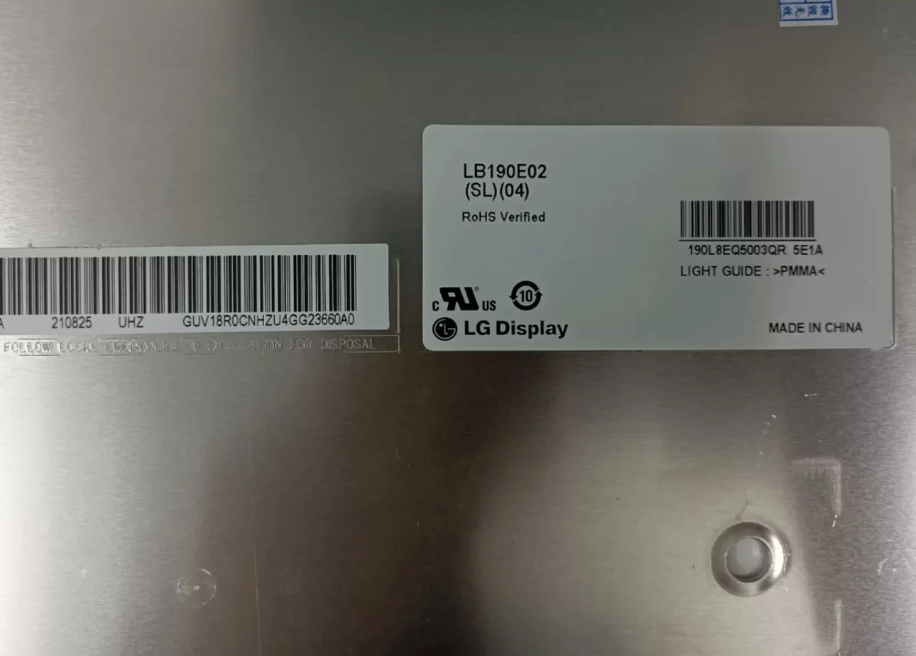 Novo e original monitor LCD LB190E02-SL01 de 19 polegadas