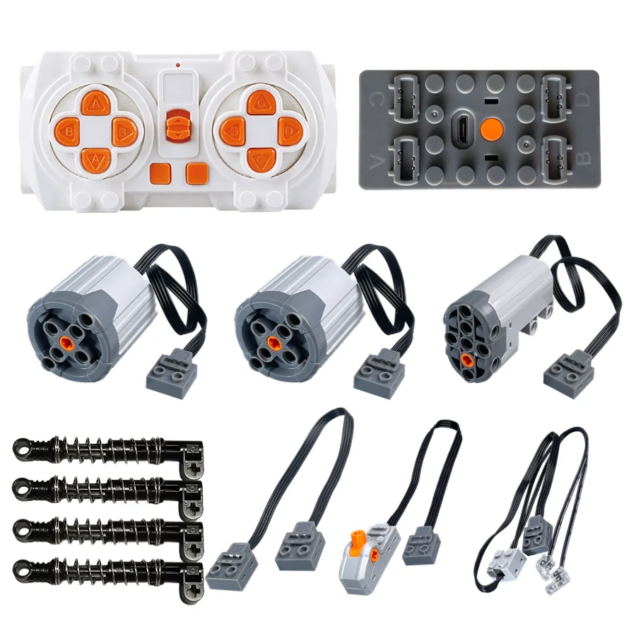 

LeG Building Blocks Motor Power Unit Lithium Battery Remote Control Kit 9686 Science and Education PF Modification Accessories