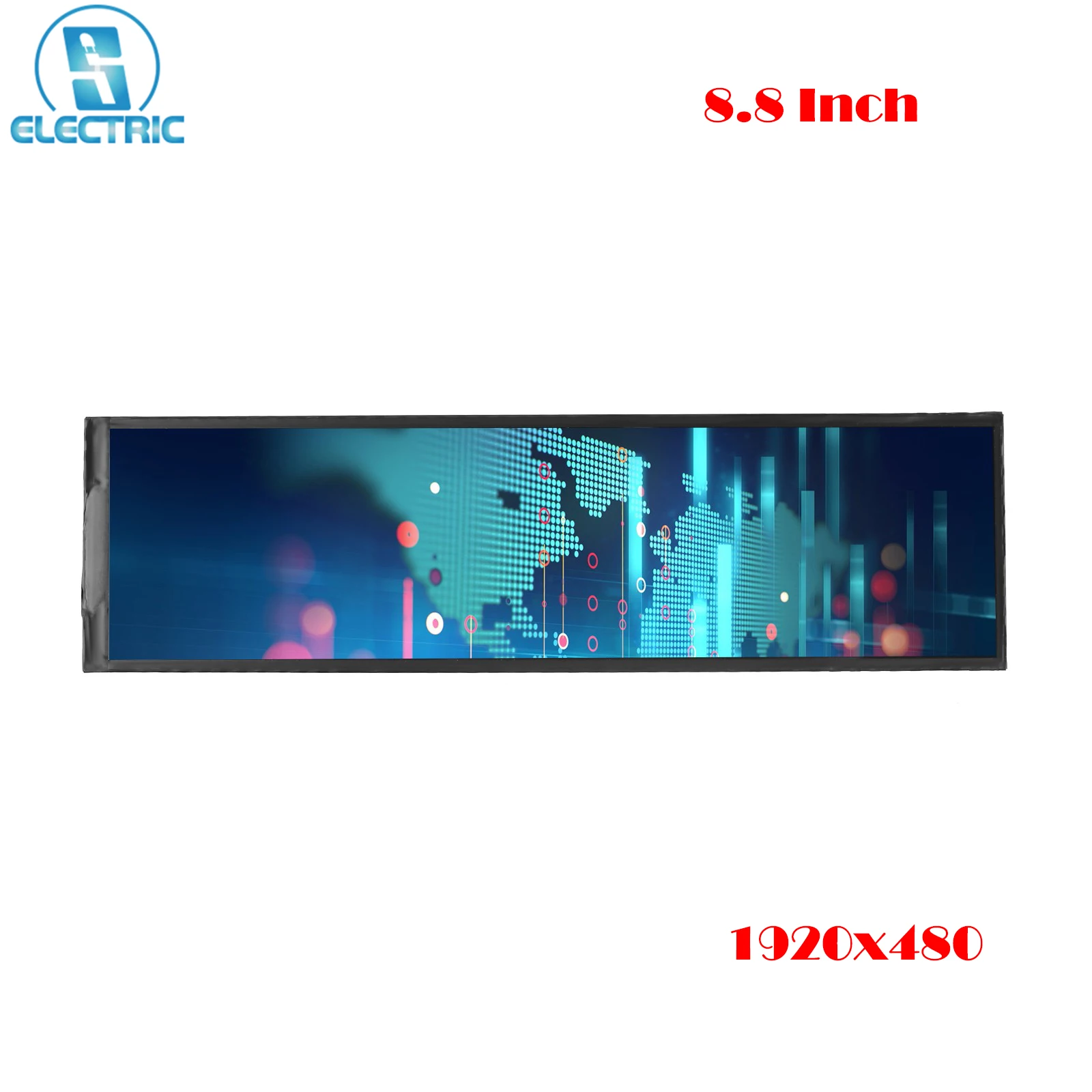 8.8 inch AIDA64 IPS LCD Screen CPU Temperature Monitor for Cars GPU Computer Case Sub Display Raspberry Pi MIPI 1920x480