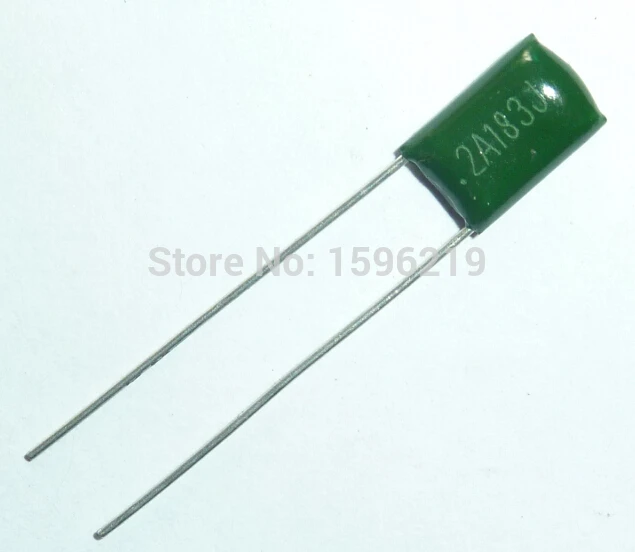 

50pcs Mylar Film Capacitor 100V 2A183J 0.018uF 18nF 2A183 5% Polyester Film capacitor