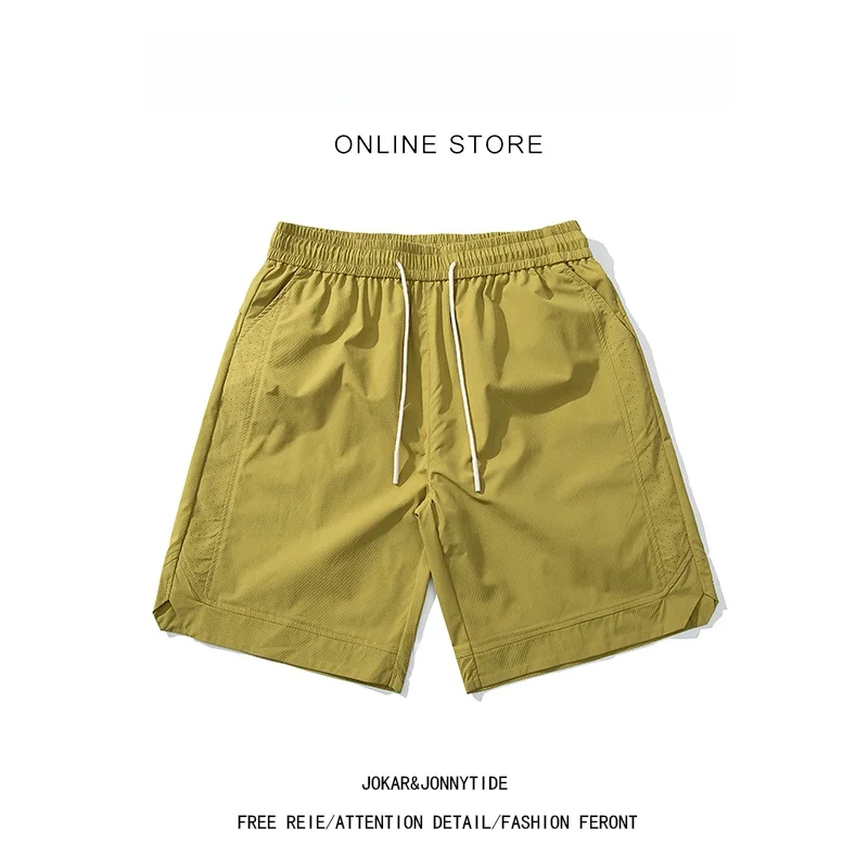 

Мужские летние спортивные брюки JOKARJONNY для активного отдыха, быстросохнущие, дышащие, повседневные, для бега и велоспорта, длиной до колена