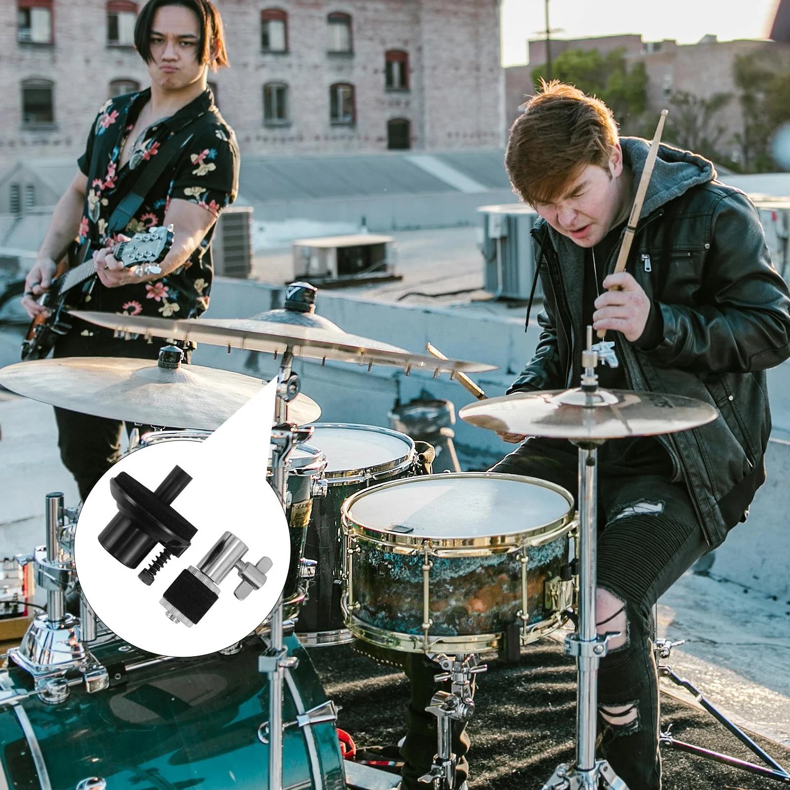 

1Set Jazz Drum Clutch Drum Cymbal Felt Washers Durable Stable Base Plate Zinc Alloy Protection Compatible Standard Cymbal Stand