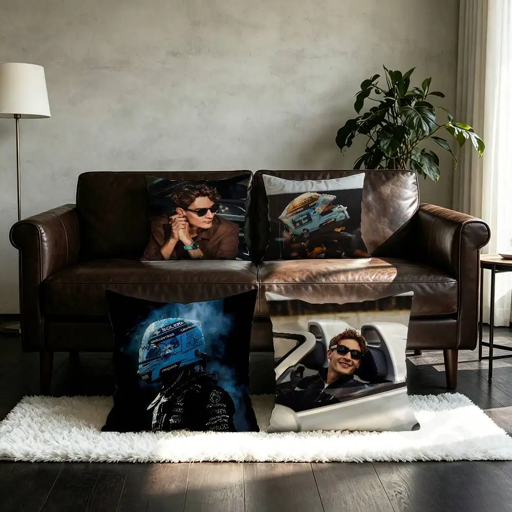 Racer G-George R-Russell  pillowcase casual style decoration, suitable for home decoration (excluding pillow core)