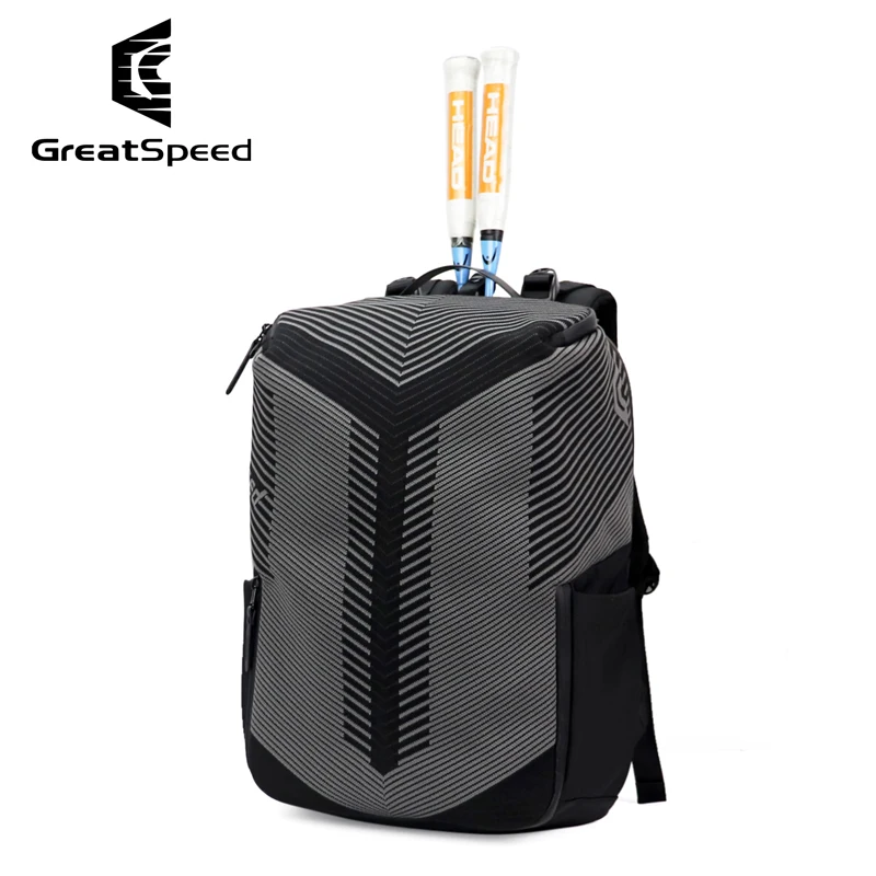 GreatSpeed Tennis Racquet Backpack Men Women 2R Squash Badminton Pickleball Padel Tennis Bag Portable Tennis Sporting Backpack