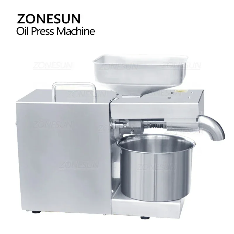 ZONESUN ZS-ZY22A Macchina automatica per la pressatura dell'olio Arachidi Oliva Sesamo Mais Semi di mandorle Estrattore Apparecchio da cucina Utensile domestico