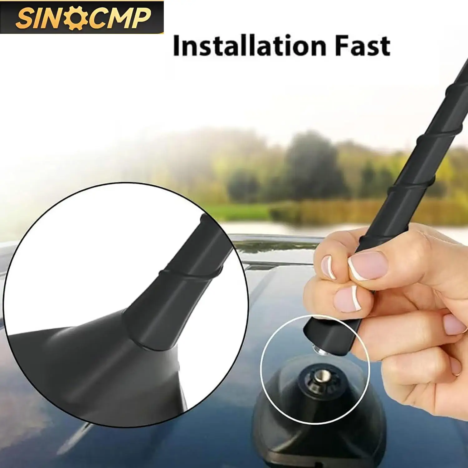 

Antenna Mast 68297936AA For Dodge Journey Avenger Jeep Cherokee Liberty 7 Inch Radio Signal Antenna Automotive Parts 1Pc