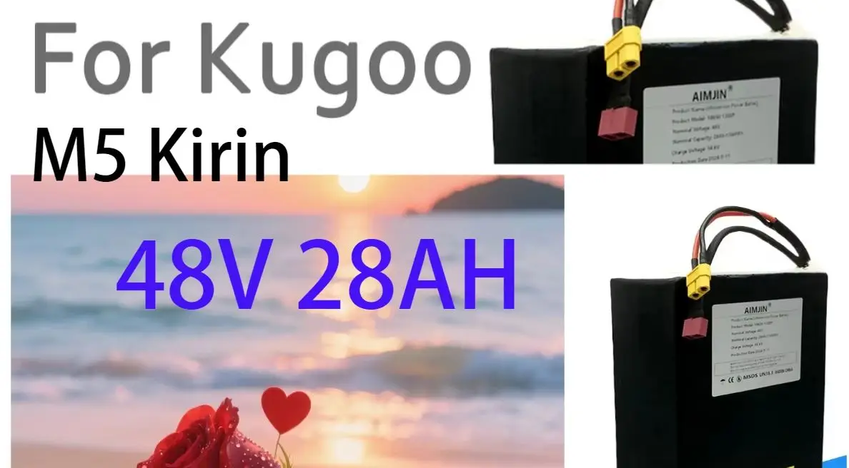 

13S8P Kugoo M5 Kirin 48V 28AH Electric Scooter/Bicycle Powerful Motor 18650 Original Lithium Battery