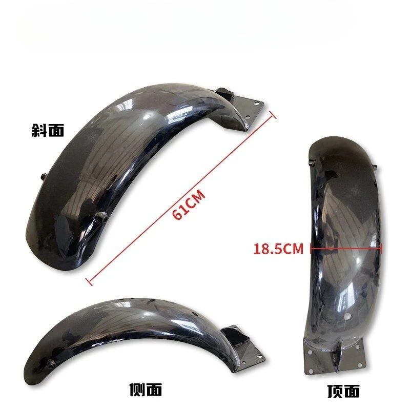 

Zuimi High-end Retro Rear Fender for Bobber, Metal Extended Fender Mudguard with Integrated License Plate Bracket