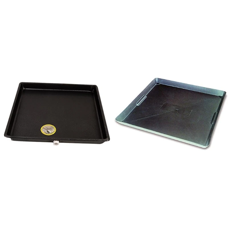 

A/C Secondary Plastic Condensate Drain Pan, 24" x 24", Black (6-2424L) and WirthCo 40092 Drip Tray - Black,FAST SHIPPING