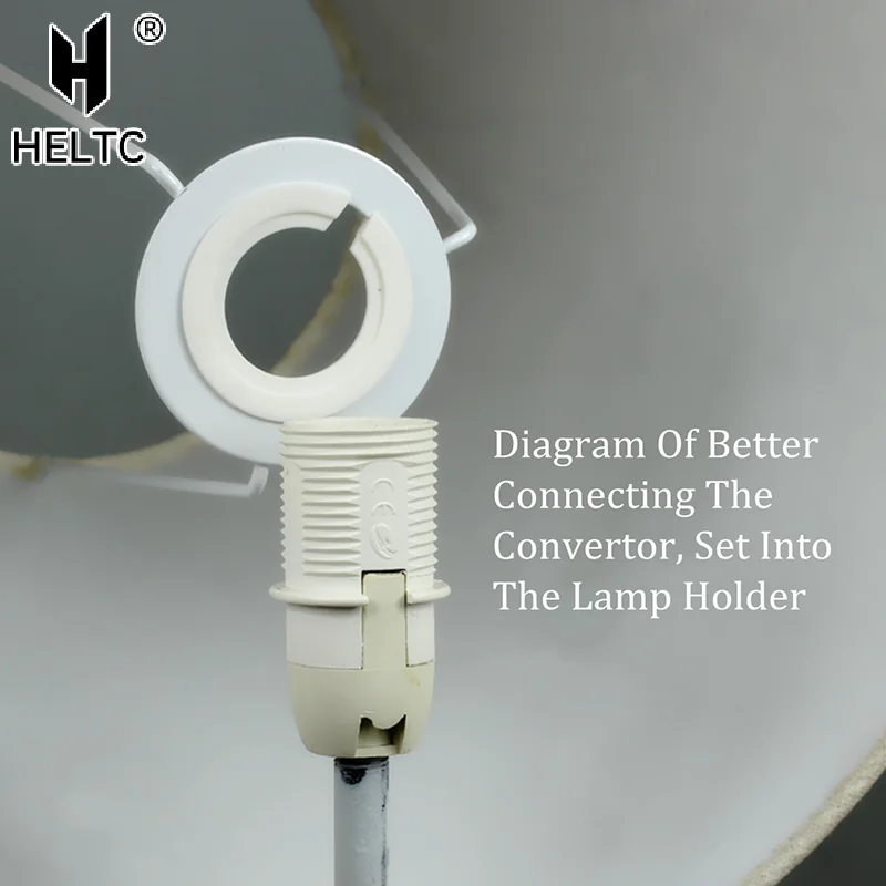 ❤ 10 قطعة E27 إلى E14 عاكس الضوء ضوء المصباح ظلال المقبس تقليل حلقة محول غسالة