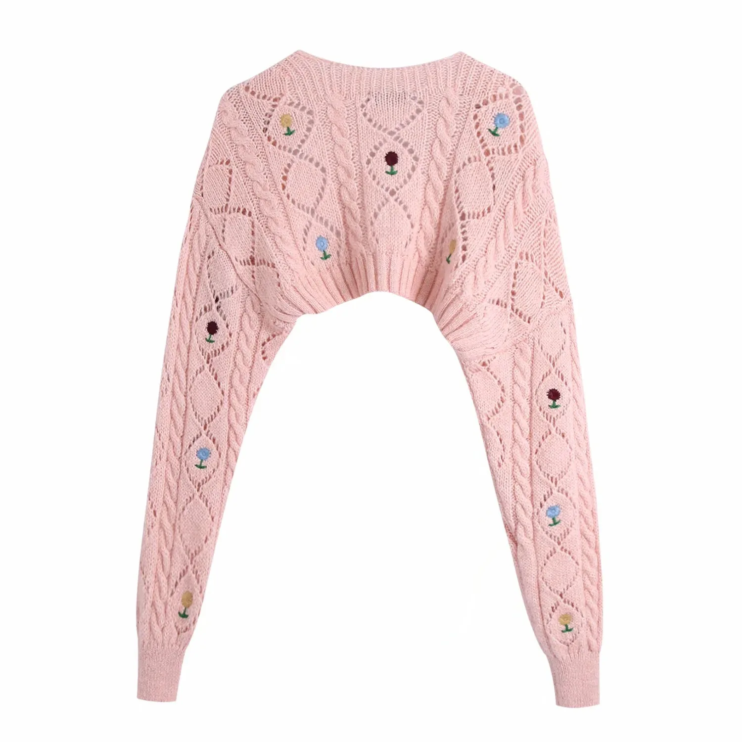 Kpop Clothes Women Knitted Sweater Pink Dancer Outfit Concert Outfit Music Festival Outfit Stage Costume Fashion Clothes JL4615