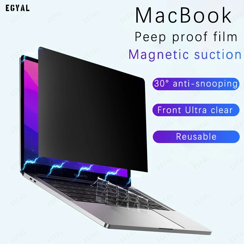 EGYAL Anti-peeping Screen Protector for MacBook M2 Air 13.6 2022 Pro 13 Screen Protector for Macbook Air M1 2020 Privacy Film