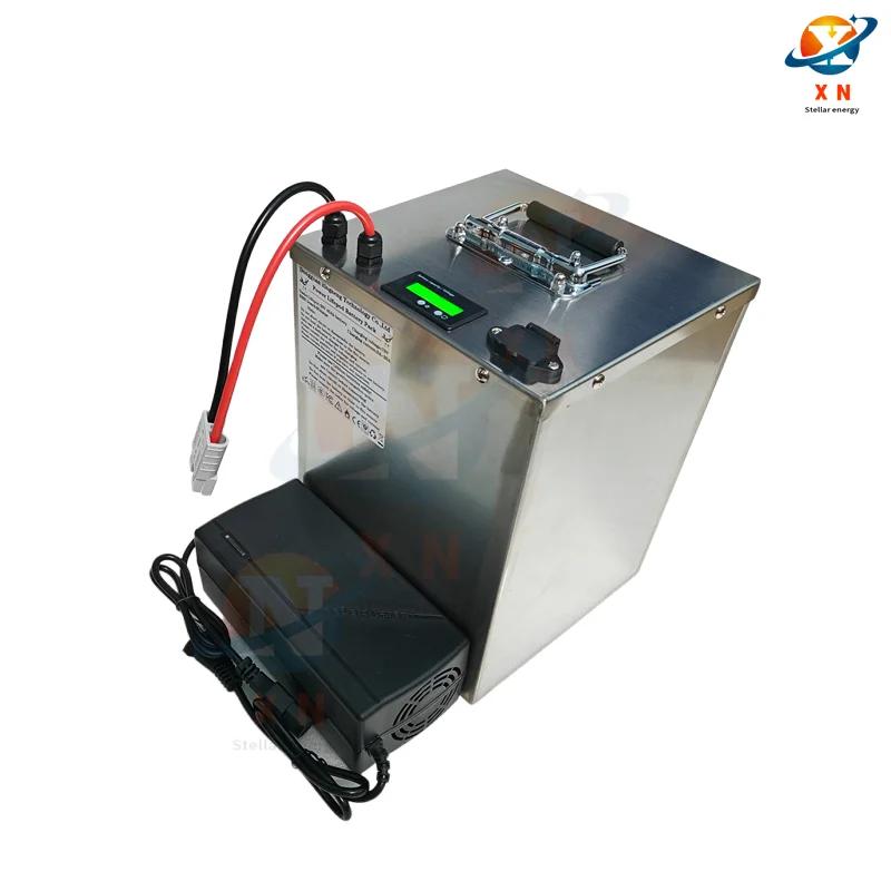 waterproof 48V 50Ah Lifepo4 48v 40AH battery BMS for 2000w Scooter bike tricycle boat backup power +10A charger