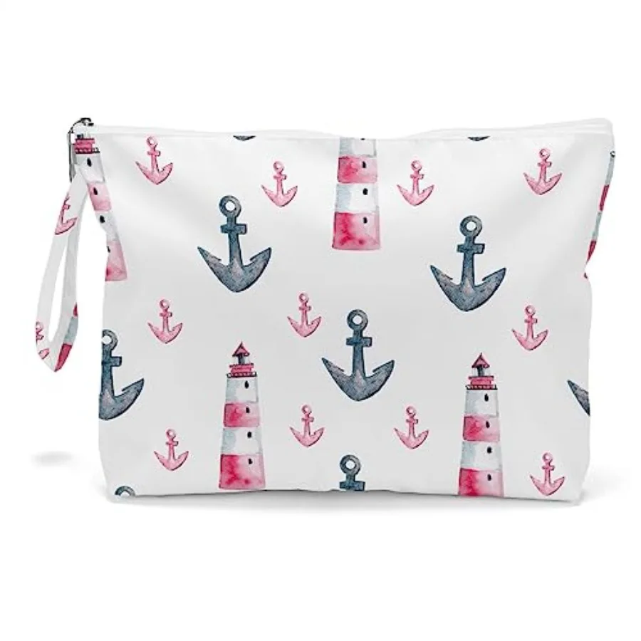 

Fokongna Travel Makeup Bag - Wet Dry Bag for Swimsuit, Beach Pool Diapers, Dirty Yoga Gym Clothes - Zipper Pouch for Women, Sis