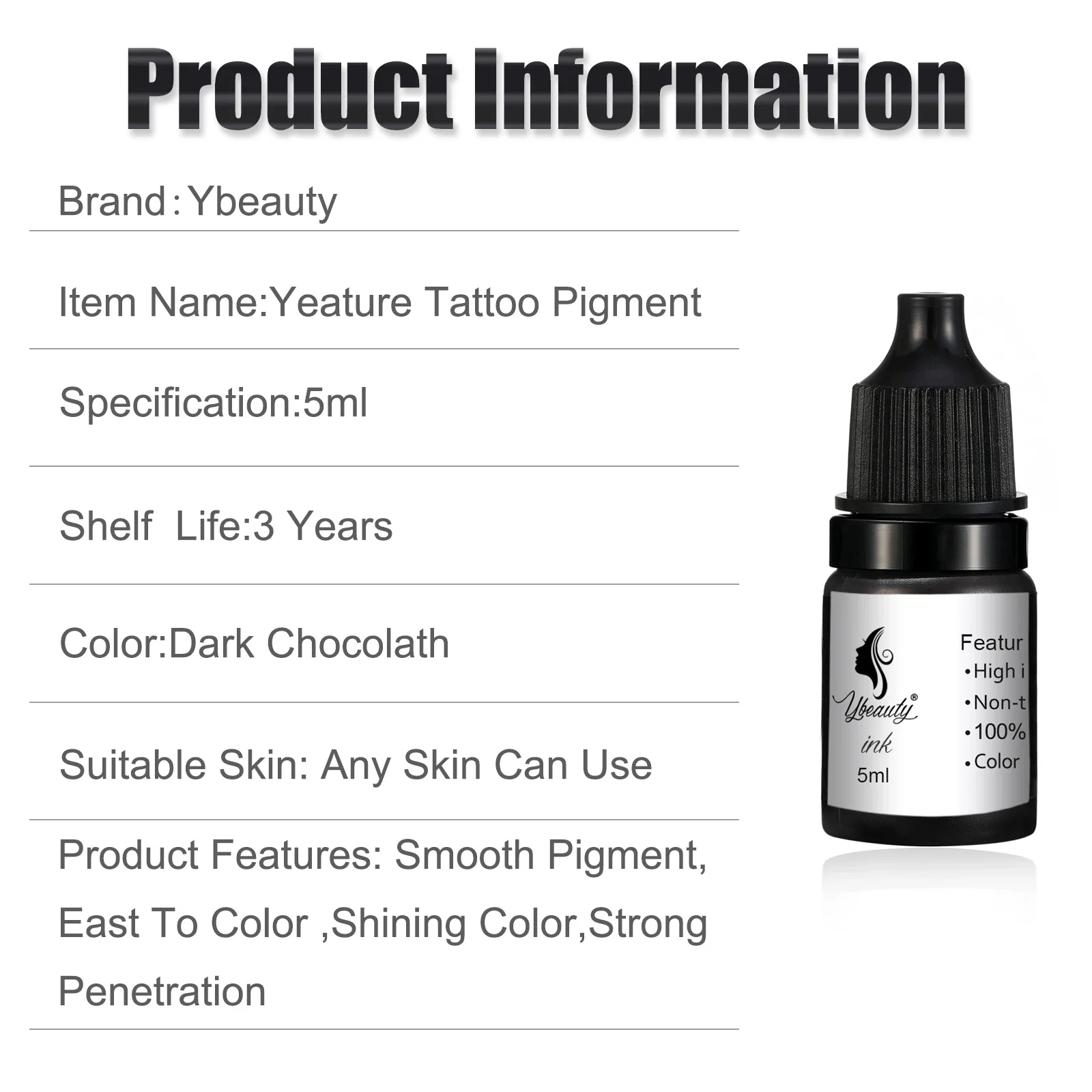 5ML Perma Blend Pigment Microblading Lip Tattoo Ink Permanent Makeup Eyebrow Micropigmentation Tint Natural Ingredients Paint