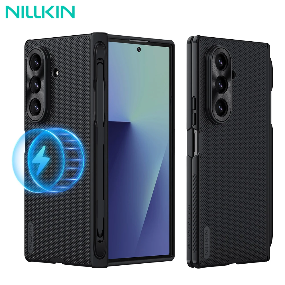 

For Samsung Galaxy Z Fold 7 5G Magsafe Case NILLKIN Magnetic With S Pen Stylus Frosted Fold Back Cover Protection For Z Fold 7