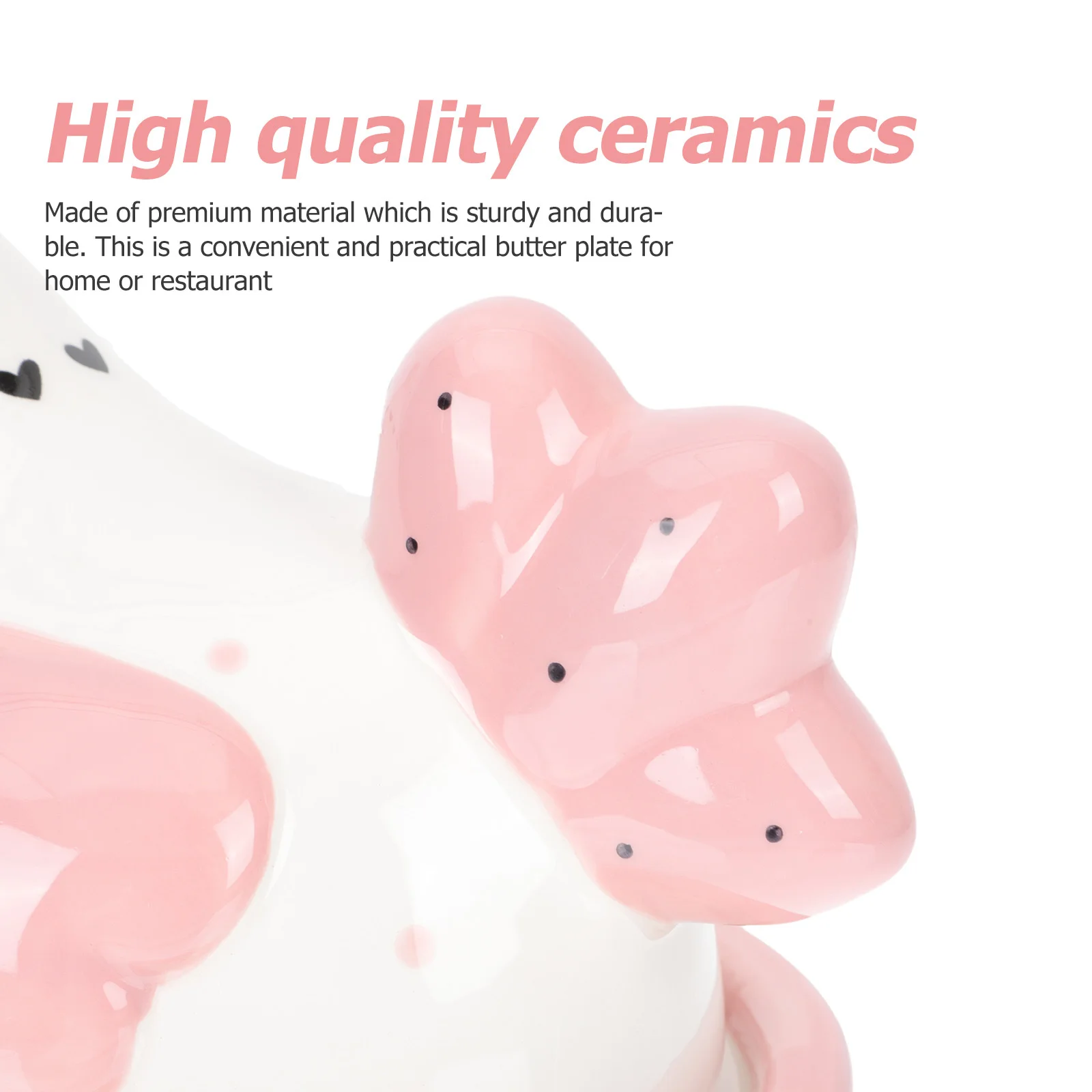 

1Pcs Ceramic Butter Box Lovely Chick Shaped Embossed Food Storage Container Airtight Dessert Plate for Kitchen Home Use