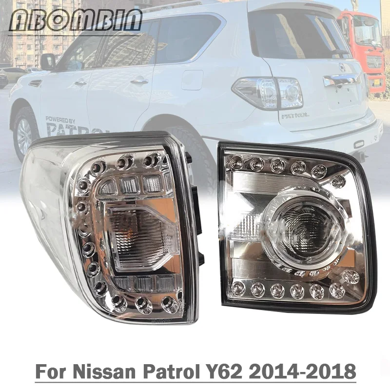 

Used Dismantled Car Rear Back Light Cover Stop Indicator Lamp Shell LED Tail Lamp Housing For Nissan Patrol Y62 2014 15 16 17 18