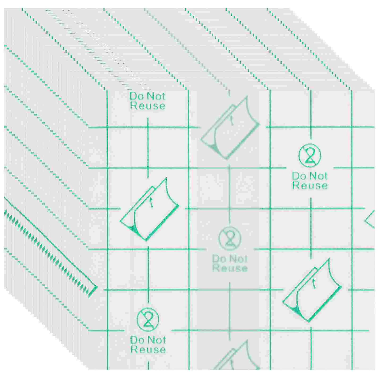 Waterproof Tape Medical Makeup Hand Palette Eyeshadow Sponge Applicator Adhesive Palettes White Pu Film