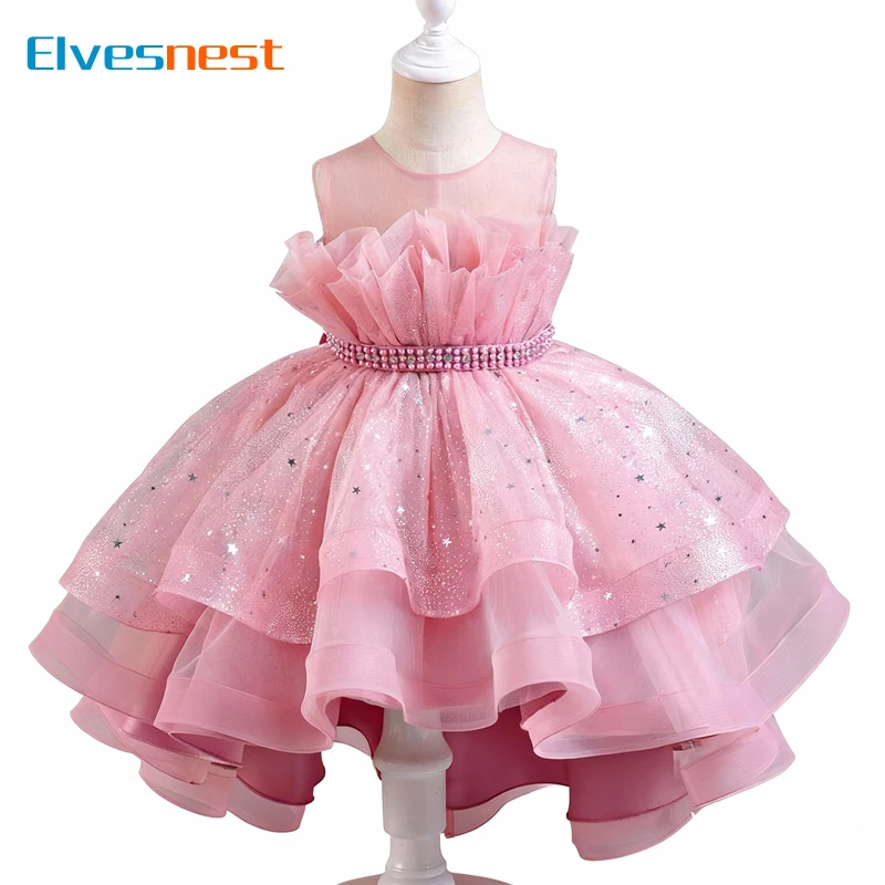 

Лидер продаж, модное детское платье принцессы, кружевные платья без рукавов для девочек на вечеринку и свадьбу, летнее праздничное платье для девочек 5-14 лет