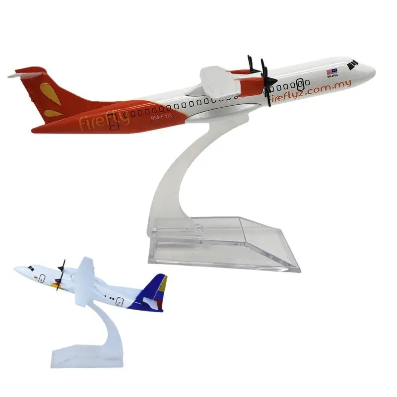 160 134 mm gegoten legering ATR FK50 presidentiële vliegtuigmodel met propellers collectie cadeau voor kinderen