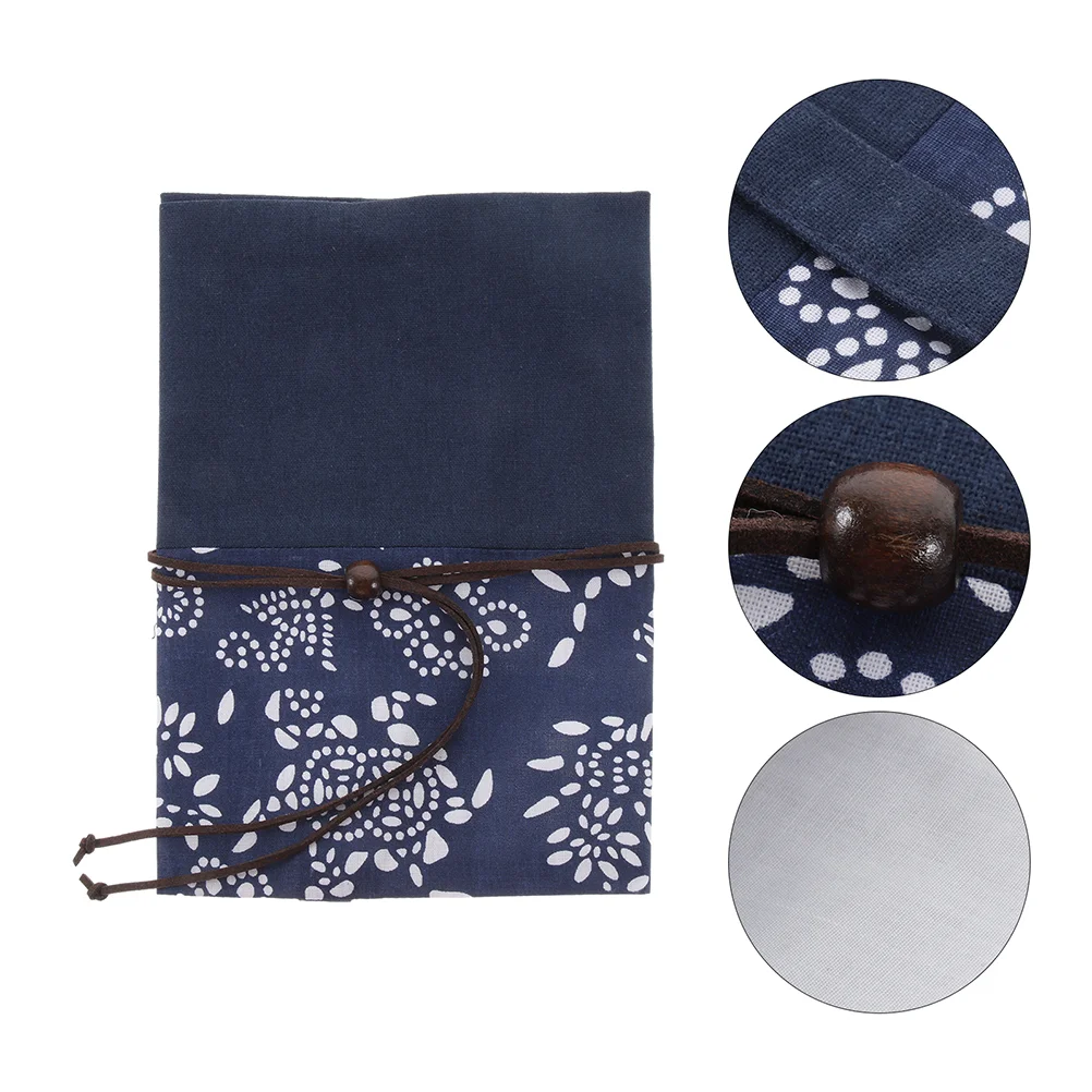 Protector for Protective Ink Blue Dyed Cloth Book Cover Stitching Decorative Sleeve