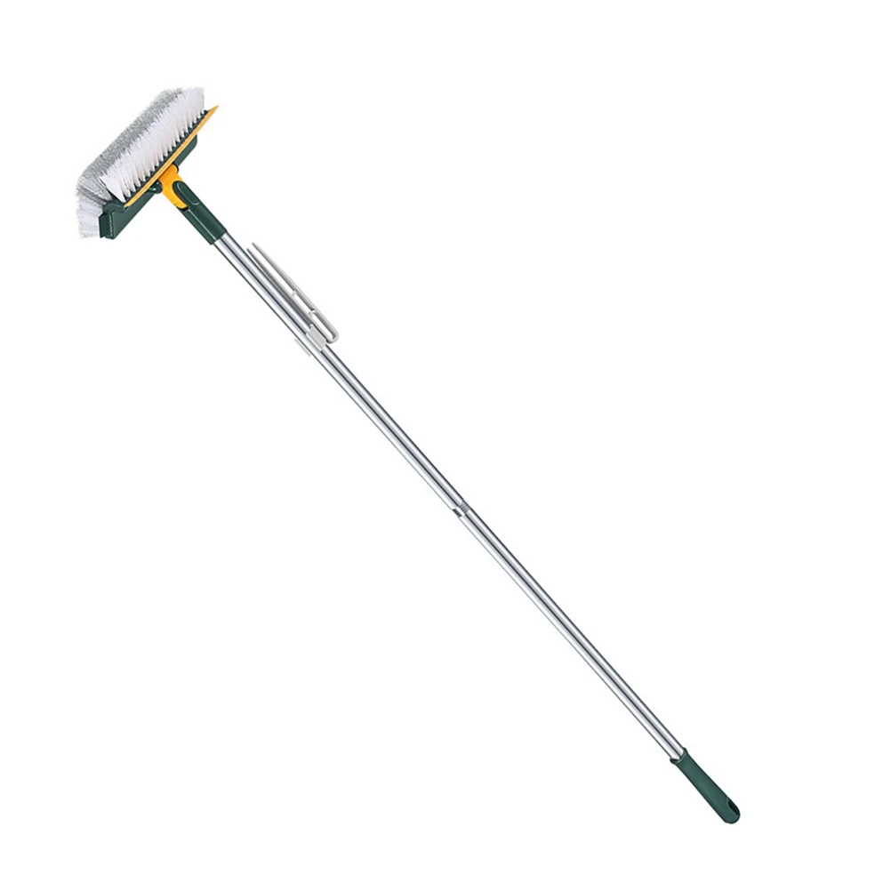 

Long Handle Cleaning Brush for Bathroom Floor Scrub Brush with Squeegee Tile Hardwood Glass Cement Surfaces Long Term