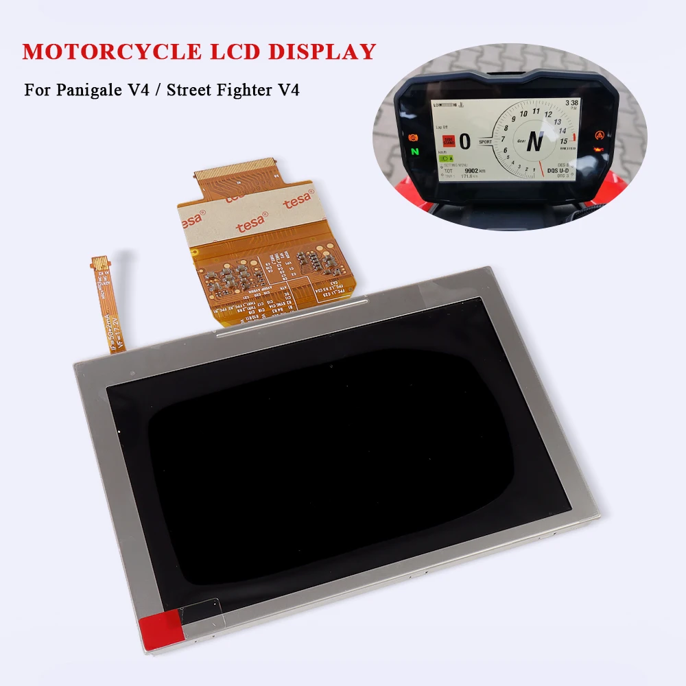 

5 Inch Motorcycle Instrument LCD Display For Ducati Panigale V4 2018-2021 Streetfighter V4 2020 Dashboard TFT Screen Accessories