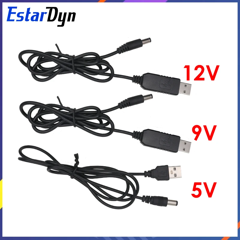 Estardyn USB Power Boost Line DC 5V to DC 9V / 12V Step UP Module USB Converter Adapter Cable 2.1x5.5mm Plug