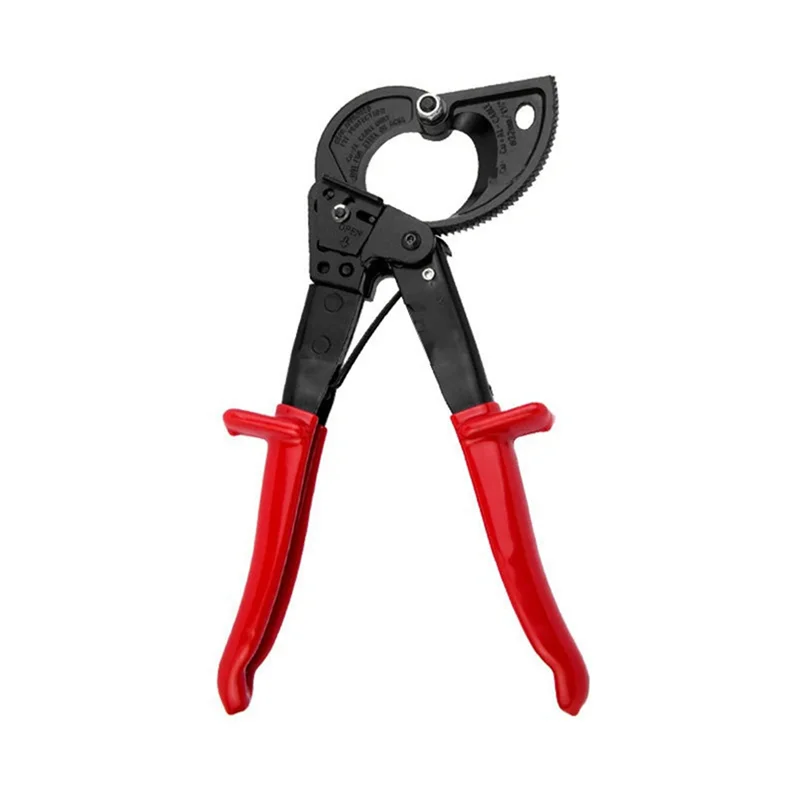

A89X Ratchet Cable Shears Ratchet Wire Cutting Hand Tools Labor Saving Tools Scissors Crimping Pliers Cable Shears Red & Black