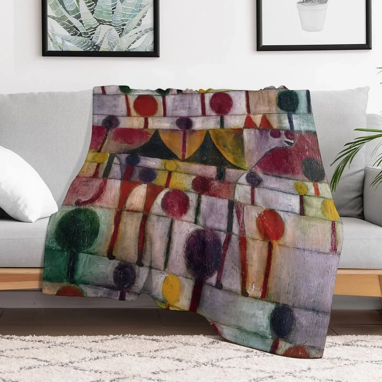 

Kamel (in rhythm. Baumlandschaft), Paul Klee Throw Blanket christmas gifts Sofas Blankets