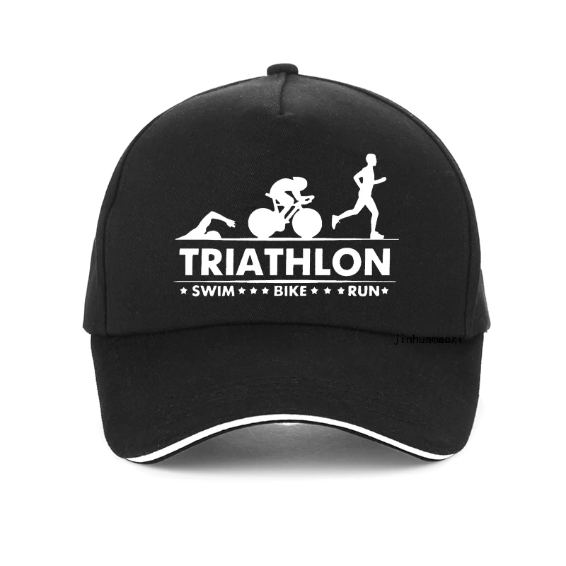 

Men Triathlon Swim Bike Run Athlete Sport Golf hat Men Adjustable Summer Outdoor Sport sunhat Baseball Cap gorro