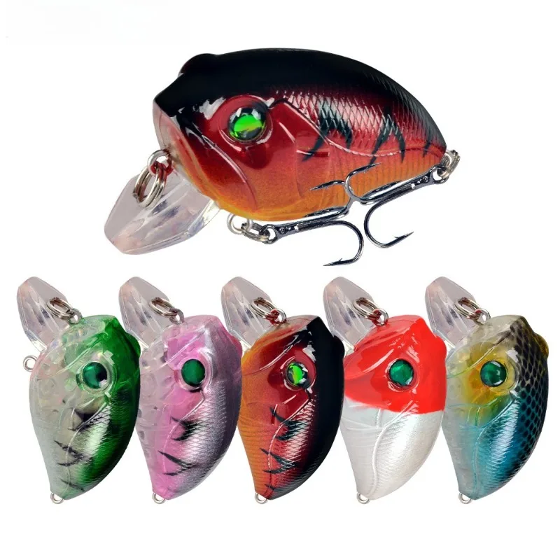 

5pcs Crank Bait Fishing Lure 8g Rock and Roll Floating Isca Artificial Hard Bait Bass Pike Wobblers Swimbait Carp Fishing Tackle