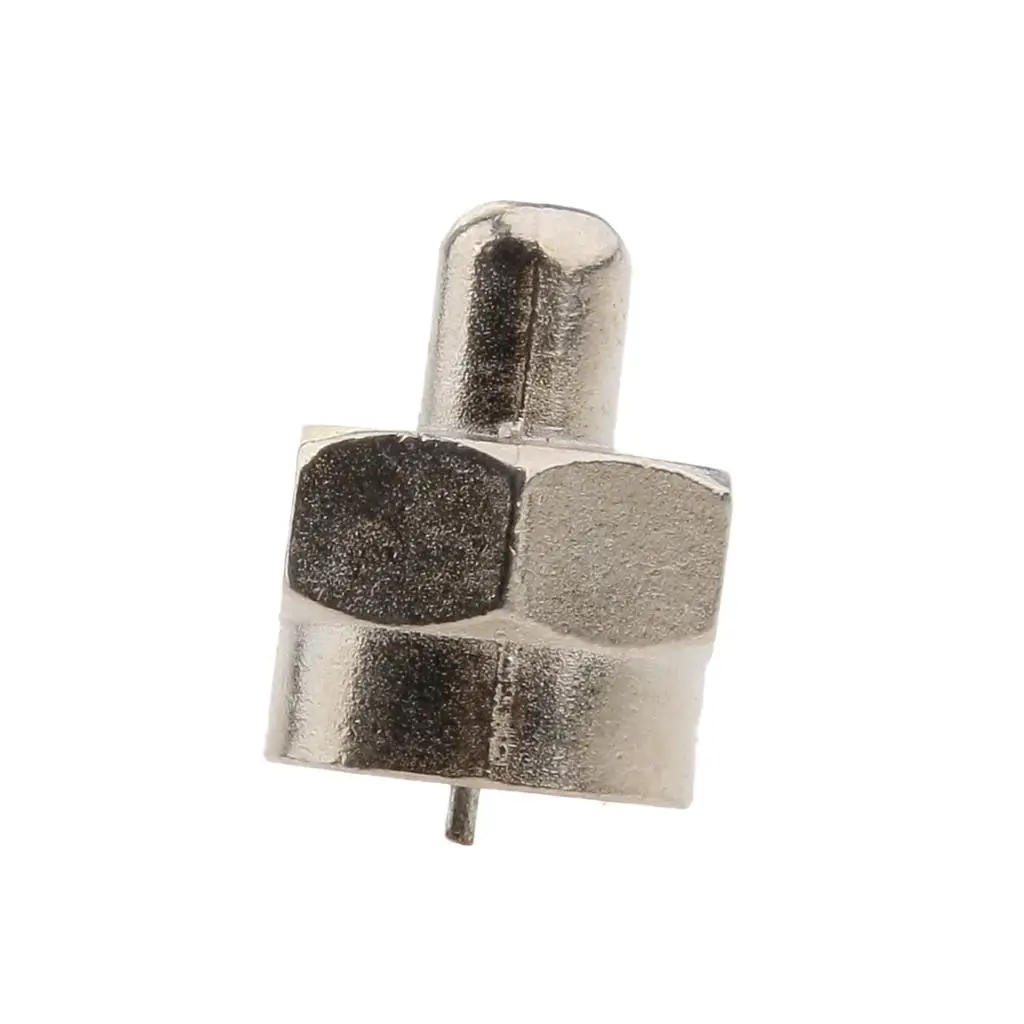 Silver Male Terminator F Type Connector Coaxial End Caps RF Port Splitter Cable Adapter for TV Antenna