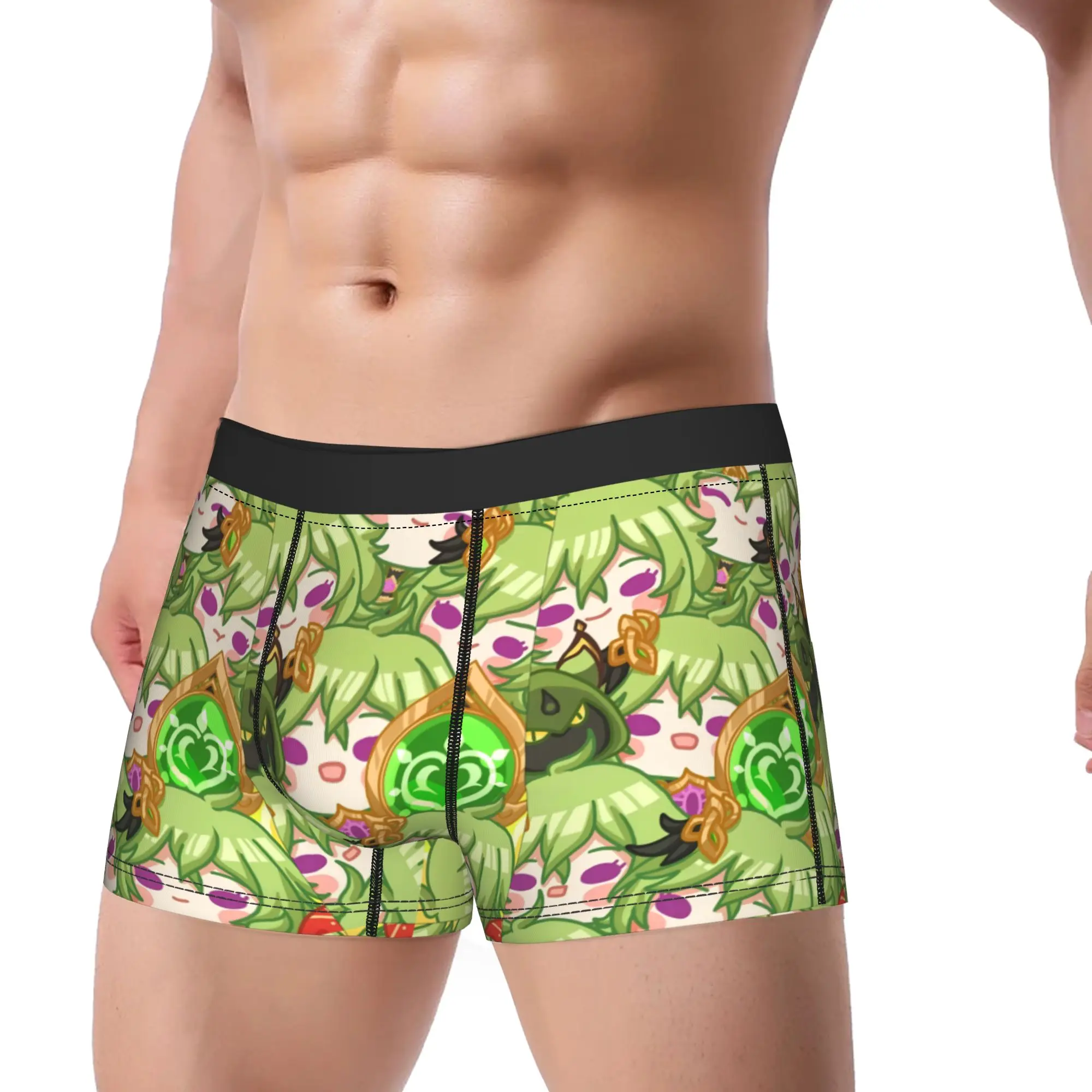 Genshin Impact Game Printed Underwear  Novelty Panties Design Shorts Briefs For Men Pouch Plus Size Boxer Shorts