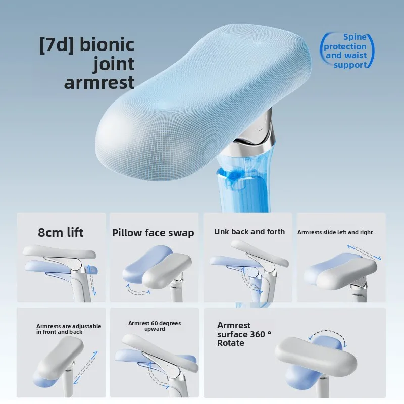 7D ergonomischer Büro-Computerstuhl sitzender E-Sport-Drehstuhl praktisch