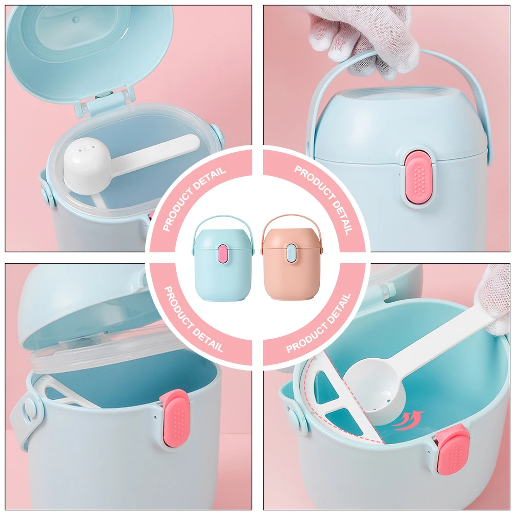 

2 Sets Baby Formula Dispenser Sealed Milk Powder Box Portable Infant Food Storage Container Leakproof Powder Case for Travel
