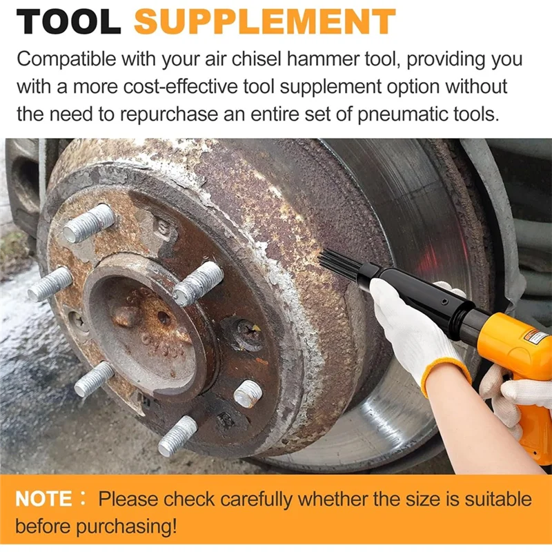 أداة إزالة مقياس AAAN-تحتاج إلى أداة هوائية، مرفق إبرة إزالة الصدأ الهوائي شديد التحمل، مطرقة هوائية