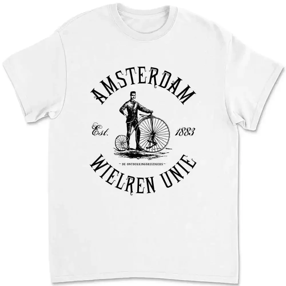 Amsterdam Bicycle Club Netherlands Holland Cycling Bike T-shirt UBV4