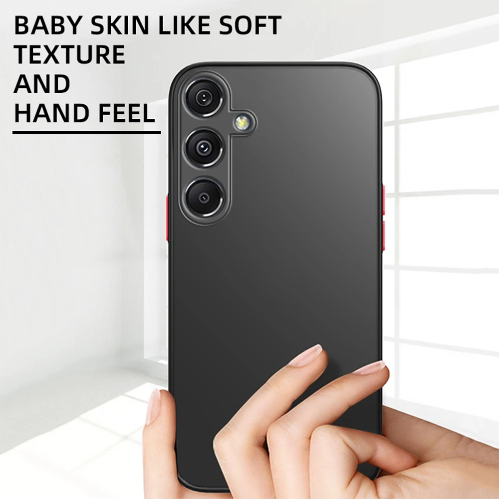 Samsungs M55 5G Matte Hard Case For Samsung Galaxy M55 5G 2024 Shockproof Silicone Back Cover SamsungM55 Samung Sumsung M 55 55M