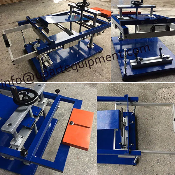 portable manual round screen printing machinery for silicon wristbands