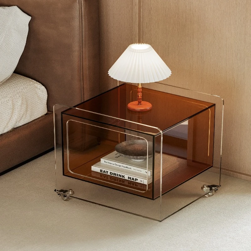 

trolley, sofa edge, shelves, simple mobile bedside table for home use, wine and dining car