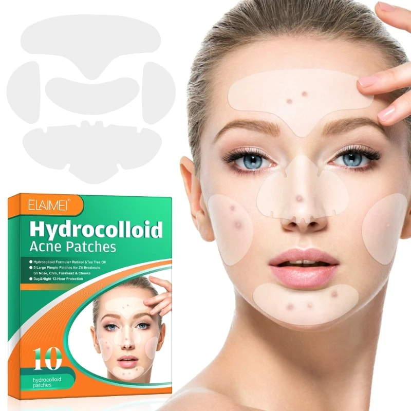 5 in 1 Hydrocolloid Acne Pimple Patch Remover Patch สิวหัวดำ Blemish ลบผิวหน้า  ดูแลผู้หญิง ผู้ชาย Dropship