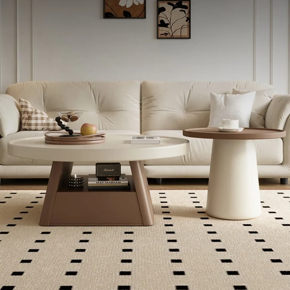 

Magazine Nordic Coffee Table Modern Round Premium Luxury Tables Books Minimalist Mesas De Centro Para Sala Living Room Furniture