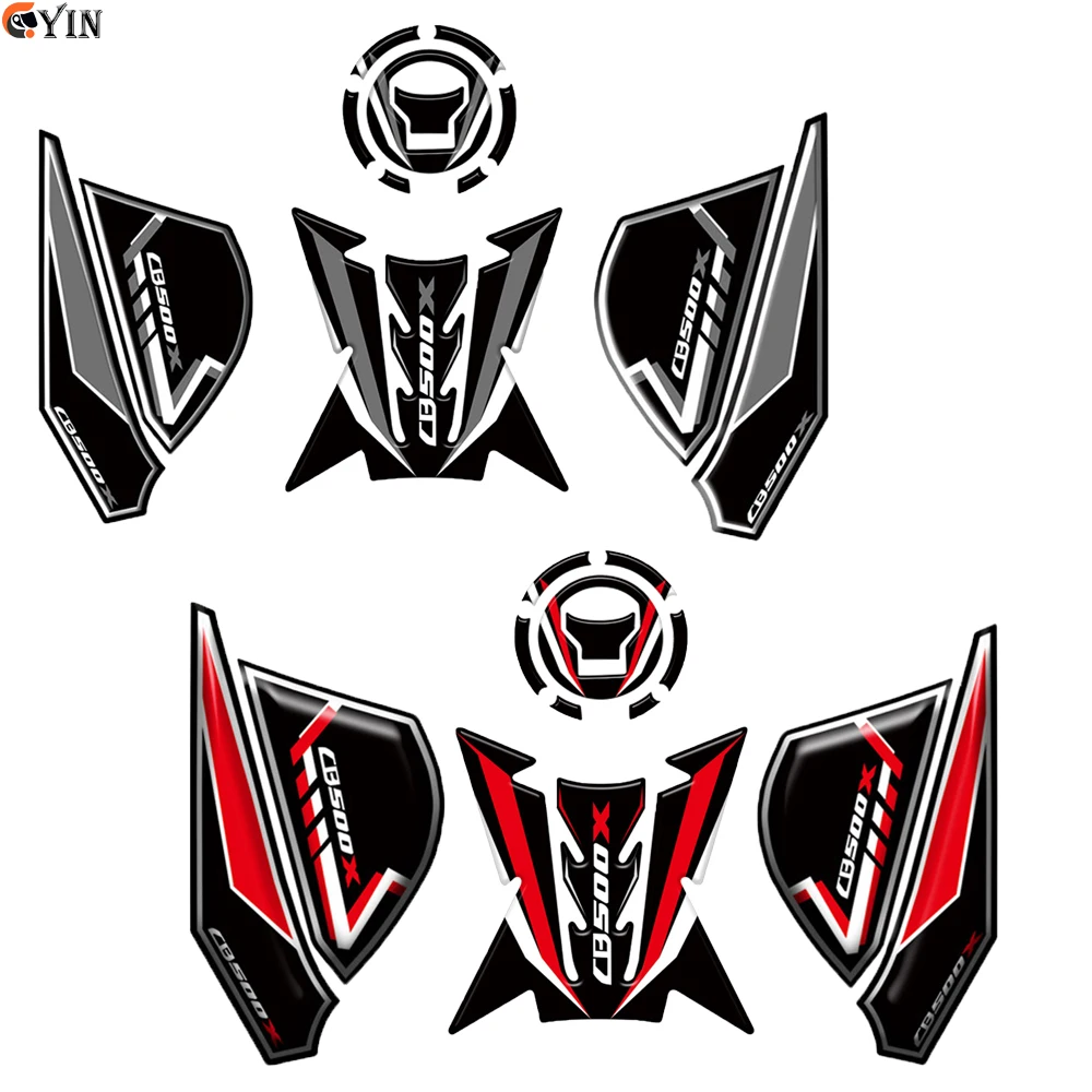 

Подходит для Honda CB500 X Cb 500x CB500X мотоциклетный бак, боковая накладка, защитная наклейка, 3D эпоксидная смола, гель против царапин, защита колена, наклейка