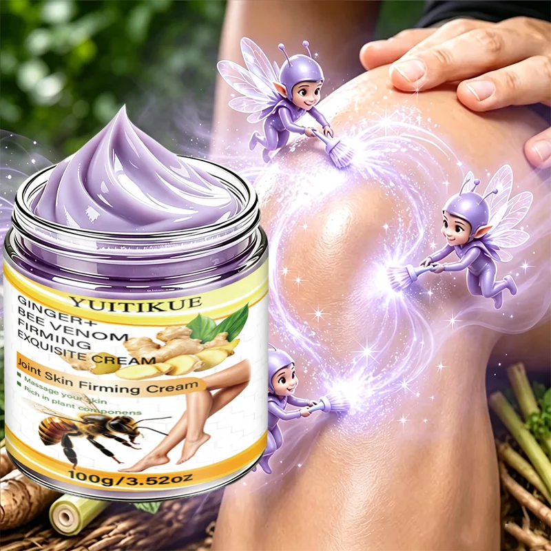 Bee Venom Ginger Firming Body Cream Plant Extract Moisturizing Massage Cream Joint Body Skin Care for Men Women