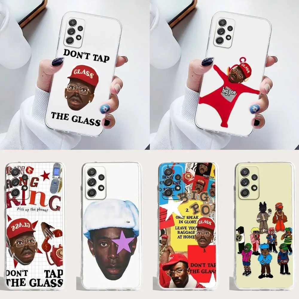 

Tyler The Creator DONT TAP THE GLASS Phone Case Silicone For Samsung S23,21,22,20 FE lite,S10,9,PIus,A70,Soft Transparent